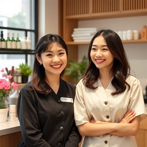 エミナルのボーナス支給でほほ笑むスタッフ