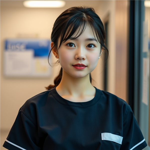 エミナルクリニックの働きやすさを実感した若手女性スタッフの表情